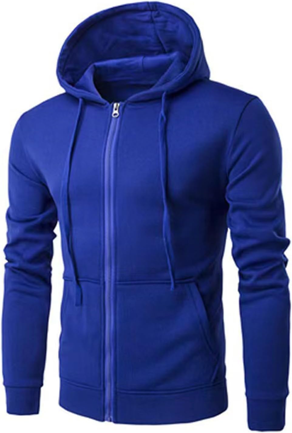 Susenstone – Sweat à Capuche Homme Grande Taille – Cardigan Sportswear Uni avec Poche