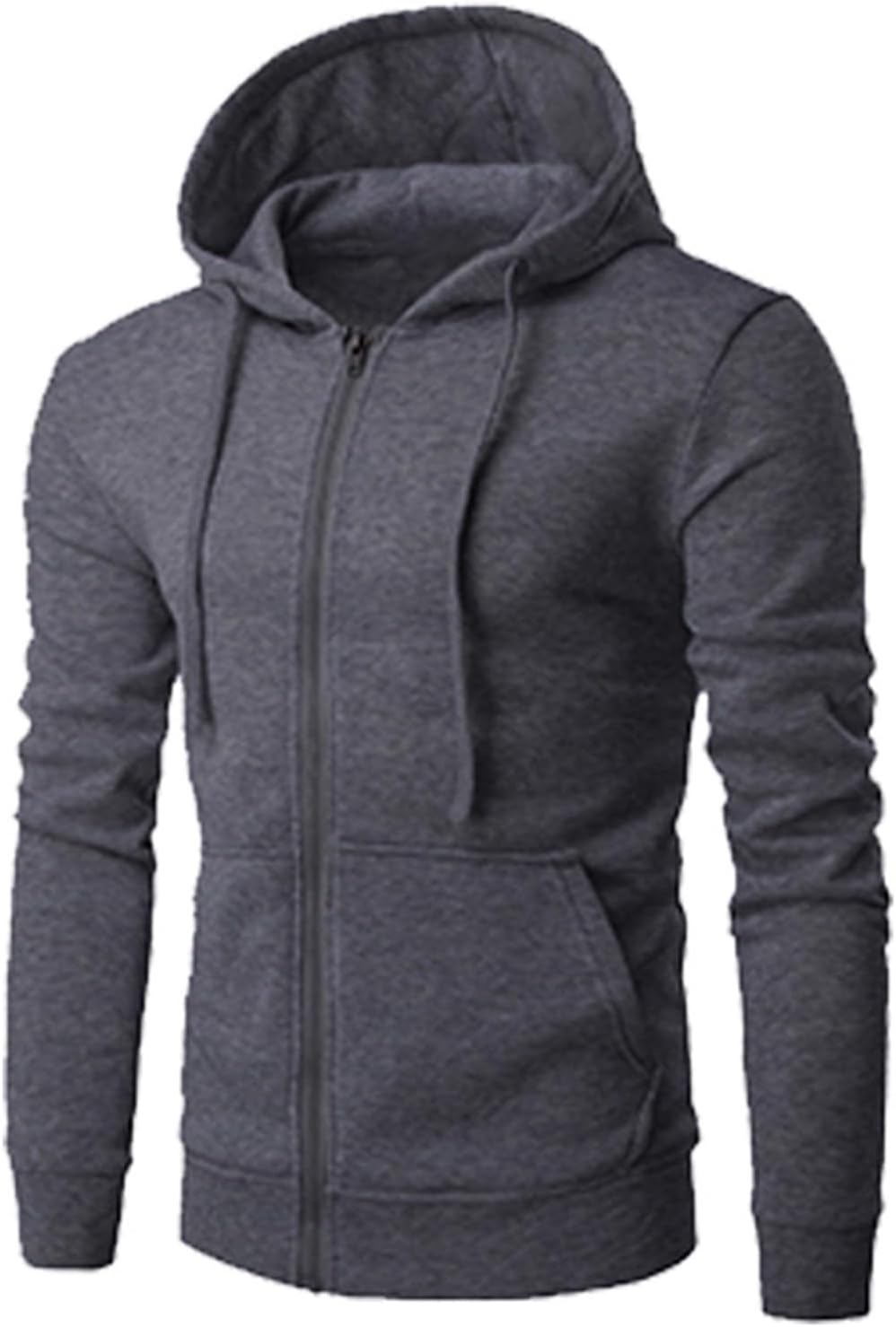 Susenstone – Sweat à Capuche Homme Grande Taille – Cardigan Sportswear Uni avec Poche