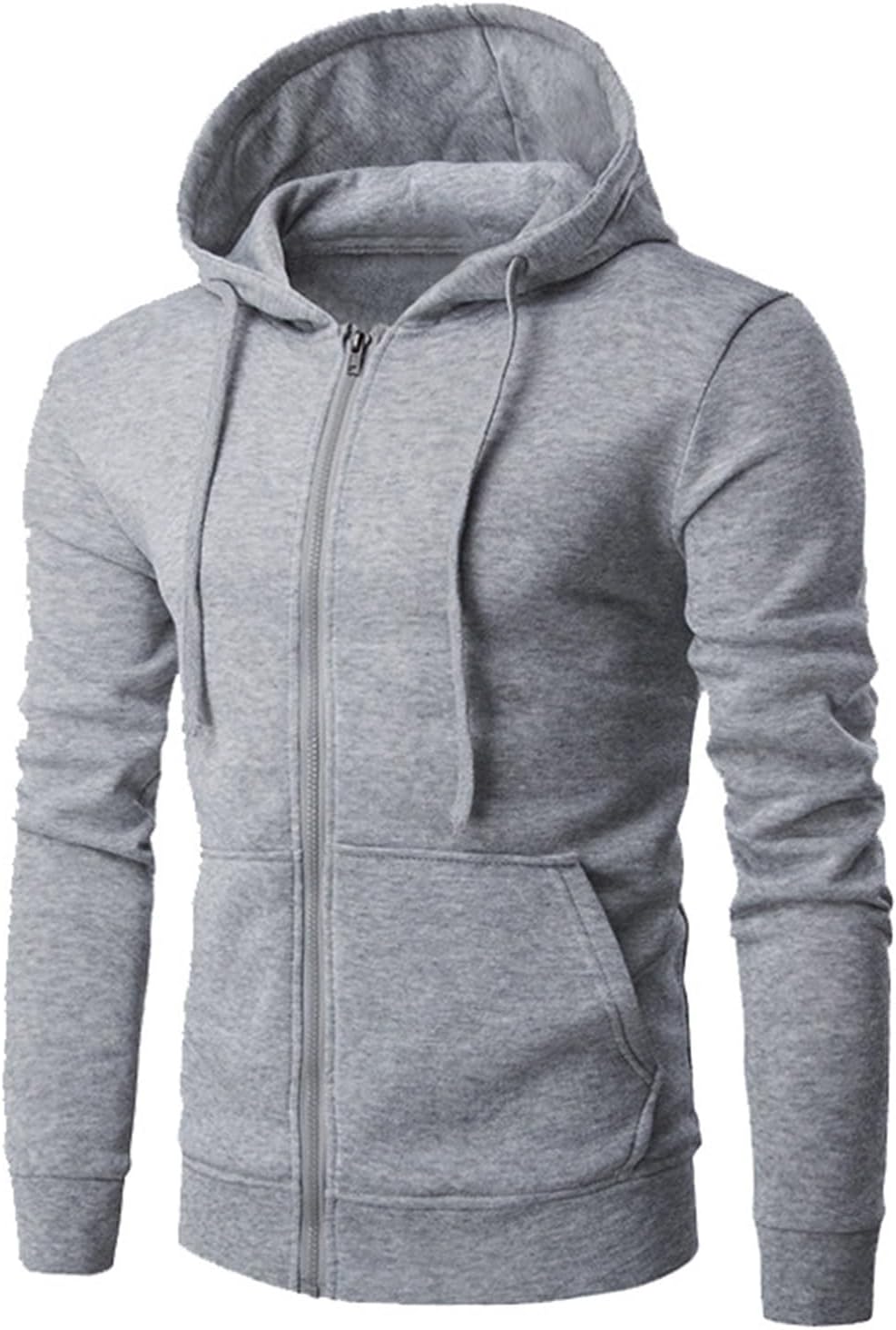Susenstone – Sweat à Capuche Homme Grande Taille – Cardigan Sportswear Uni avec Poche