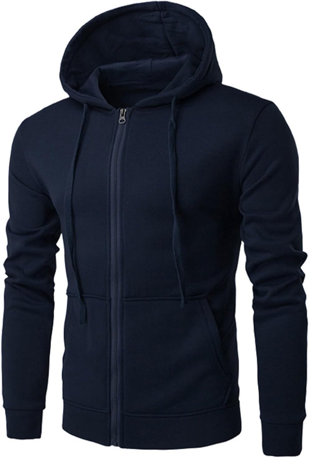 Susenstone – Sweat à Capuche Homme Grande Taille – Cardigan Sportswear Uni avec Poche