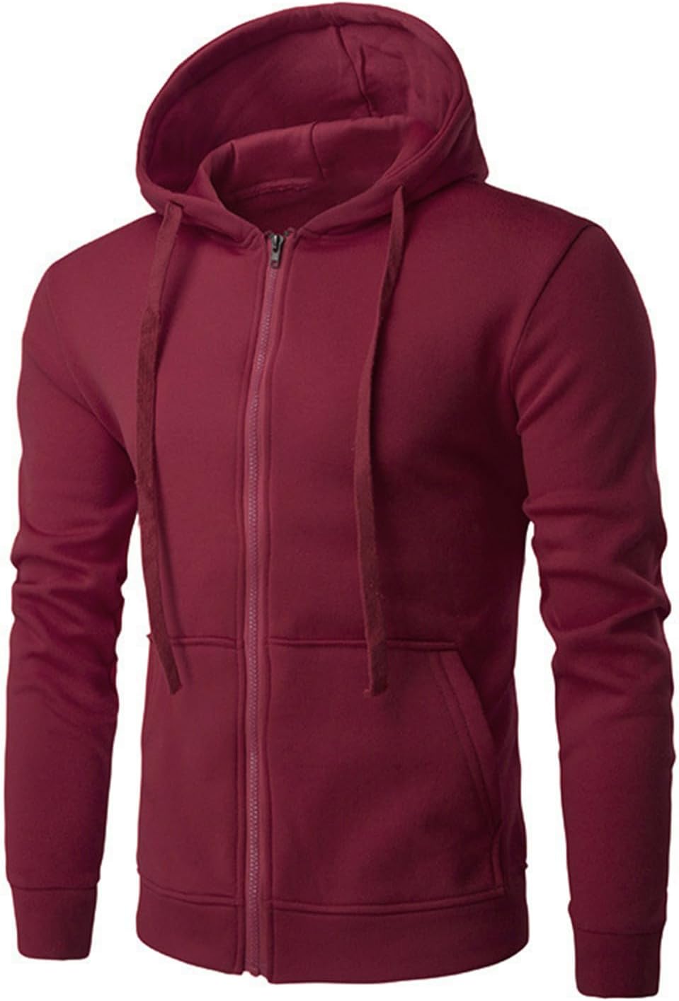Susenstone – Sweat à Capuche Homme Grande Taille – Cardigan Sportswear Uni avec Poche
