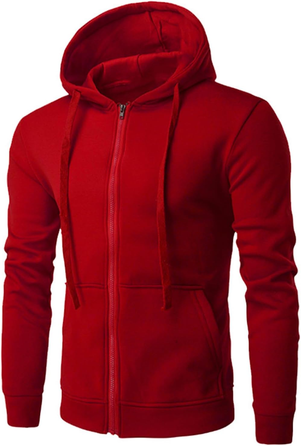 Susenstone – Sweat à Capuche Homme Grande Taille – Cardigan Sportswear Uni avec Poche