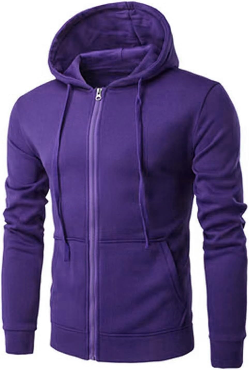 Susenstone – Sweat à Capuche Homme Grande Taille – Cardigan Sportswear Uni avec Poche
