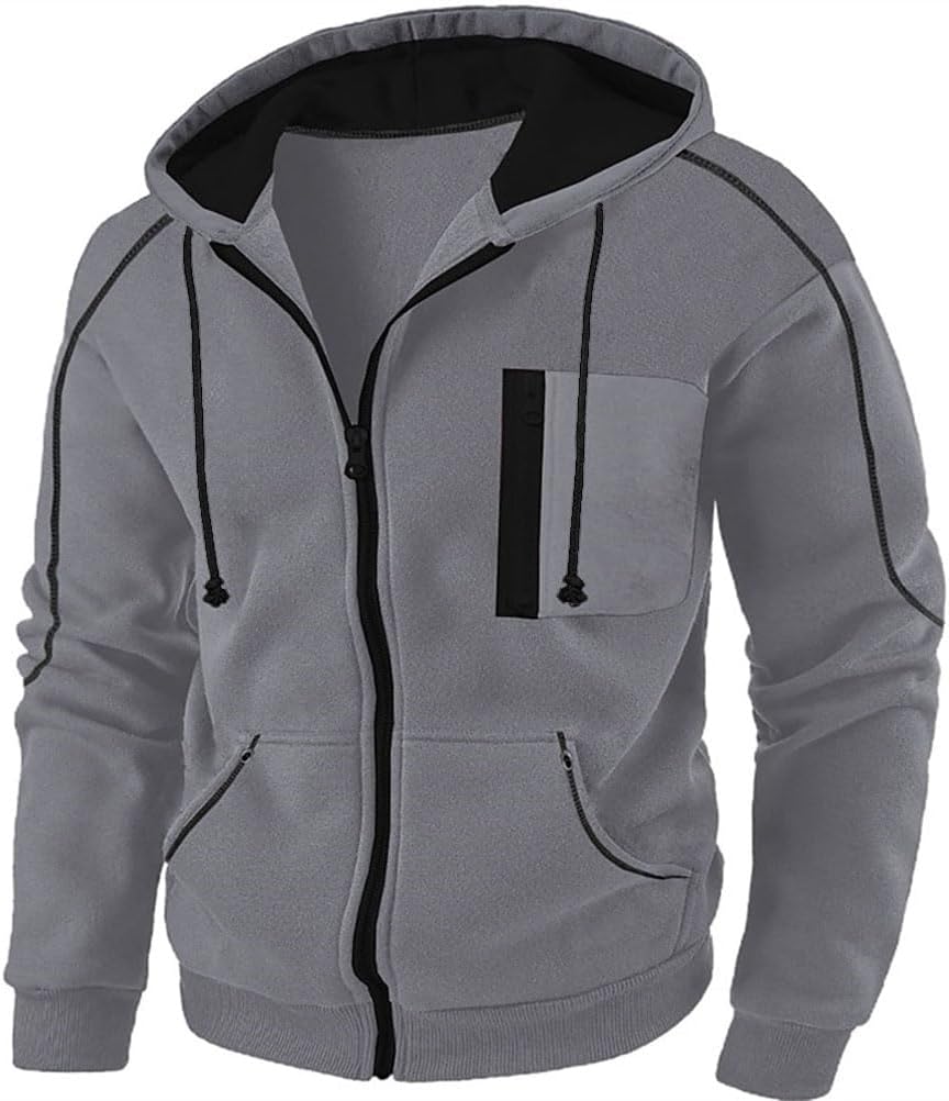 Sweat à capuche zippé homme Oanviso – Manches longues