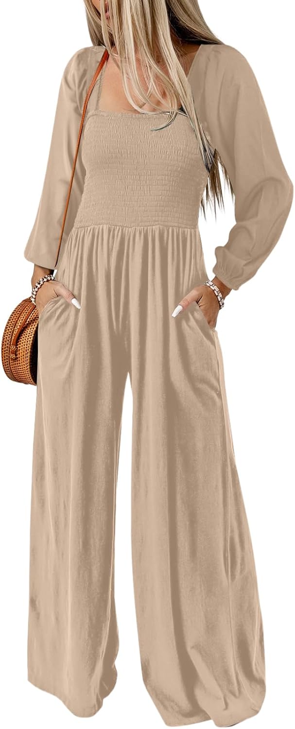 Dokotoo – Combinaison femme extensible à bretelles, coupe ample et style casual chic