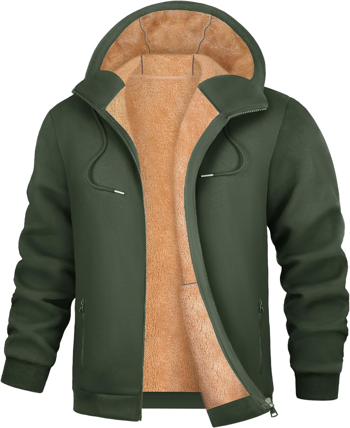 Sweat à capuche PASUDA zippé en polaire pour homme