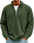 Sweat homme en velours côtelé à manches longues