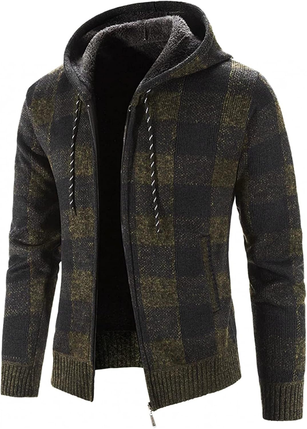 Veste homme TOFOTL à capuche zippée, style vintage