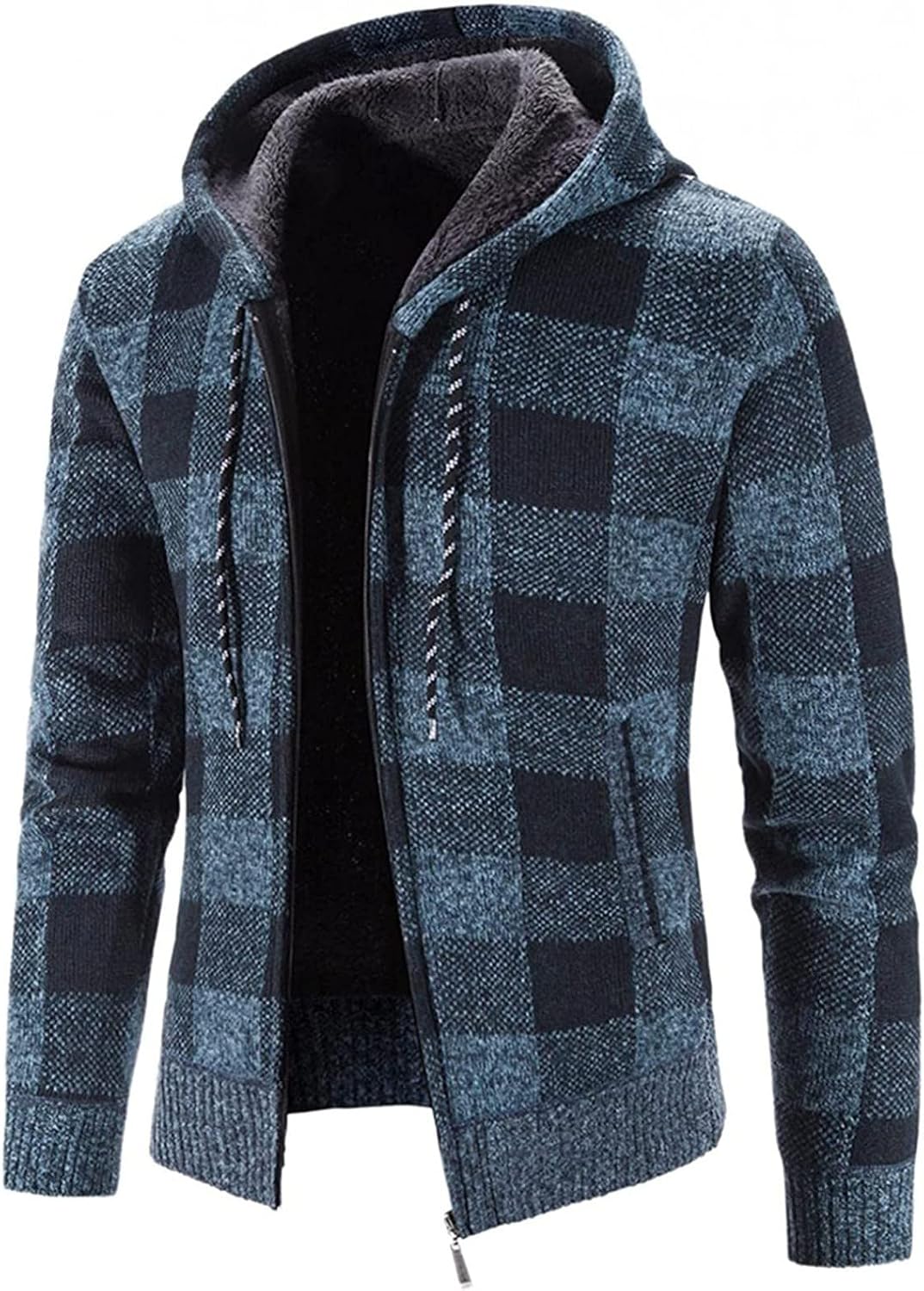 Veste homme TOFOTL à capuche zippée, style vintage