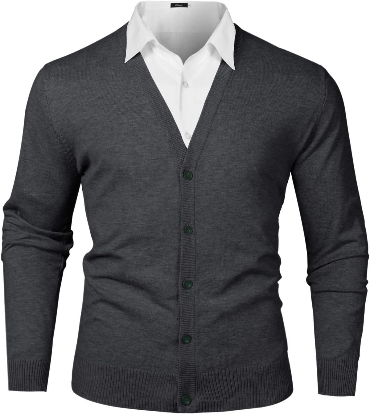 Cardigan homme iClosam en coton à col V