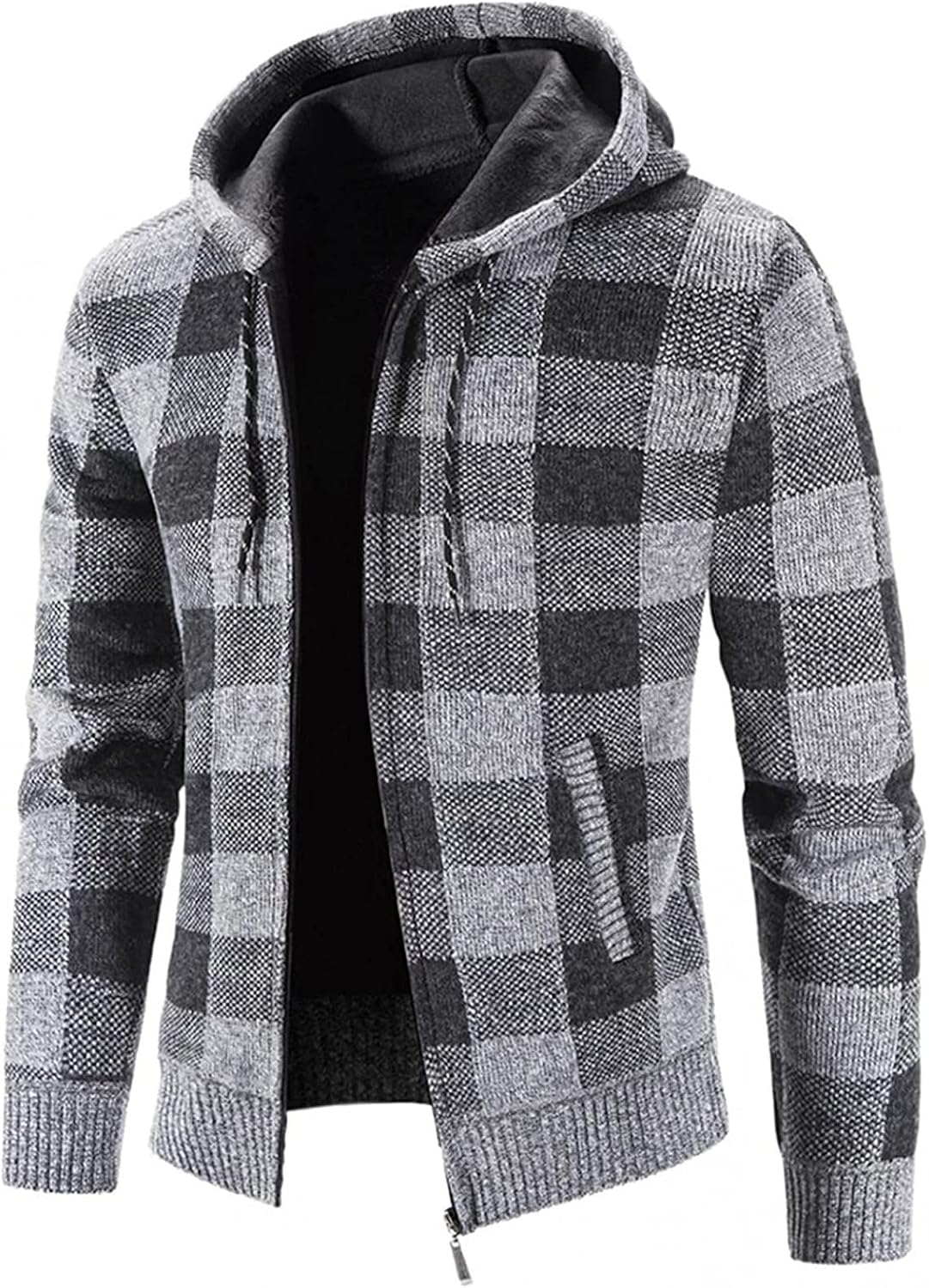 Veste homme TOFOTL à capuche zippée, style vintage