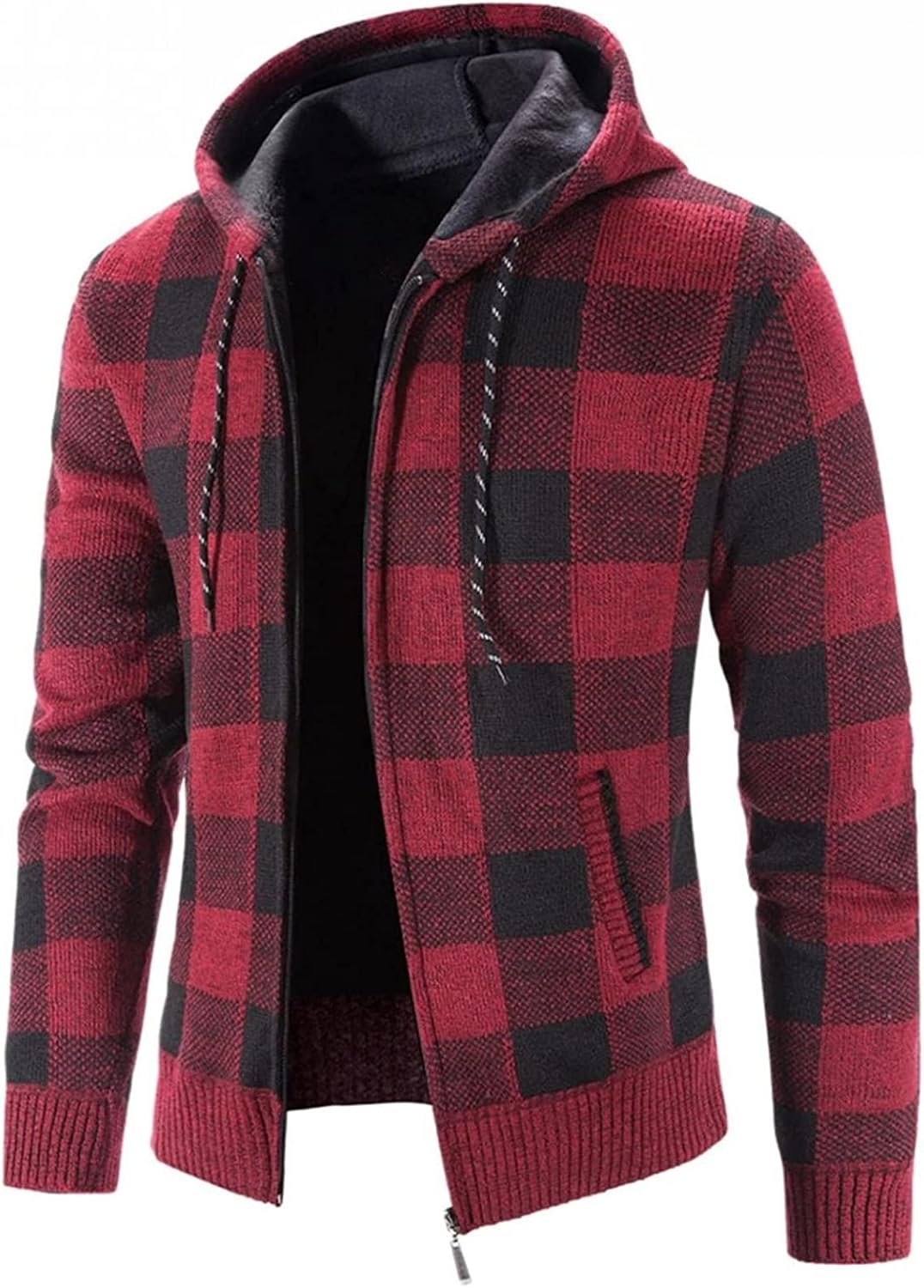 Veste homme TOFOTL à capuche zippée, style vintage