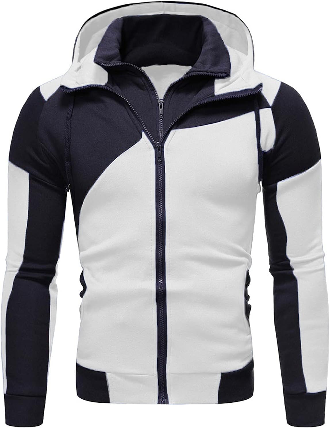 Veste homme uxxnjfg à capuche zippée, style militaire
