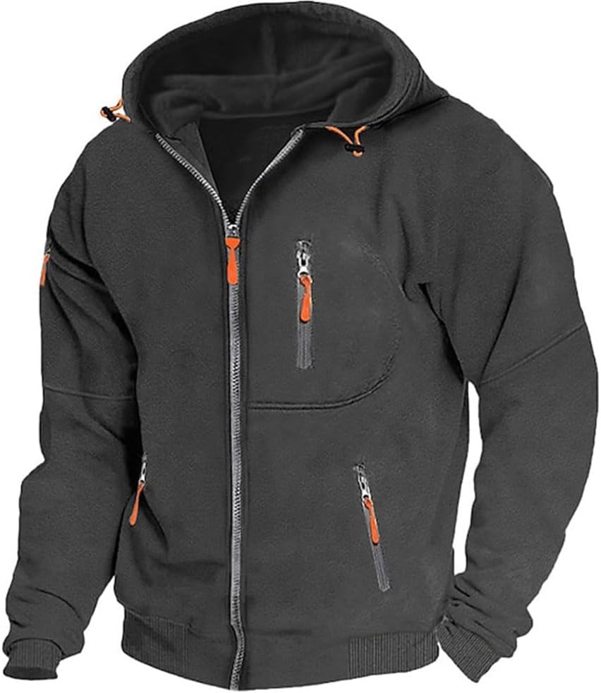 Sweat à capuche zippé homme Oanviso – Manches longues