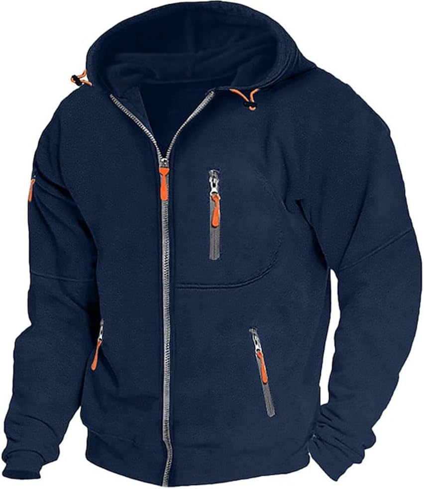 Sweat à capuche zippé homme Oanviso – Manches longues