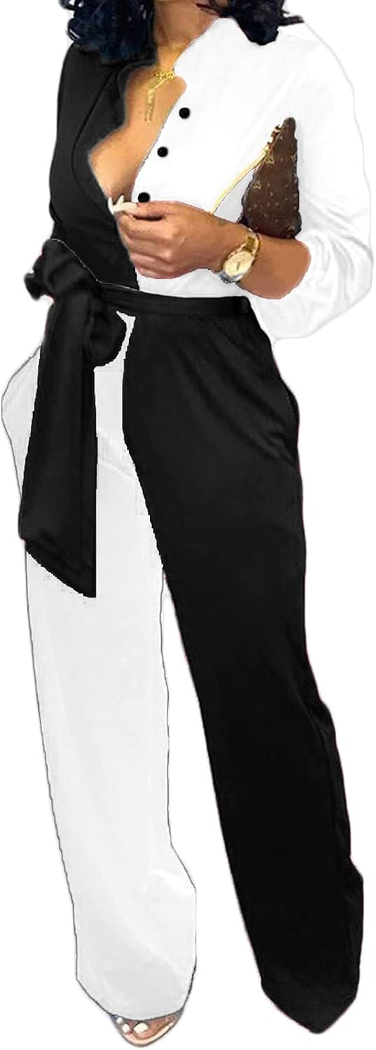 Xinlees – Combinaison Femme Élégante & Habillée – Pantalon Long, Style Chic et Sophistiqué