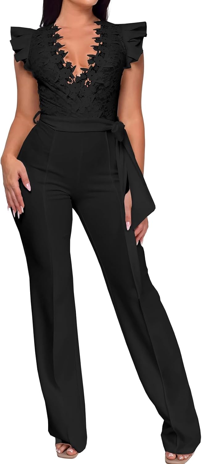 PaladMom – Combinaison Femme Élégante & Glamour – Pantalon Long, Style Soirée & Clubwear