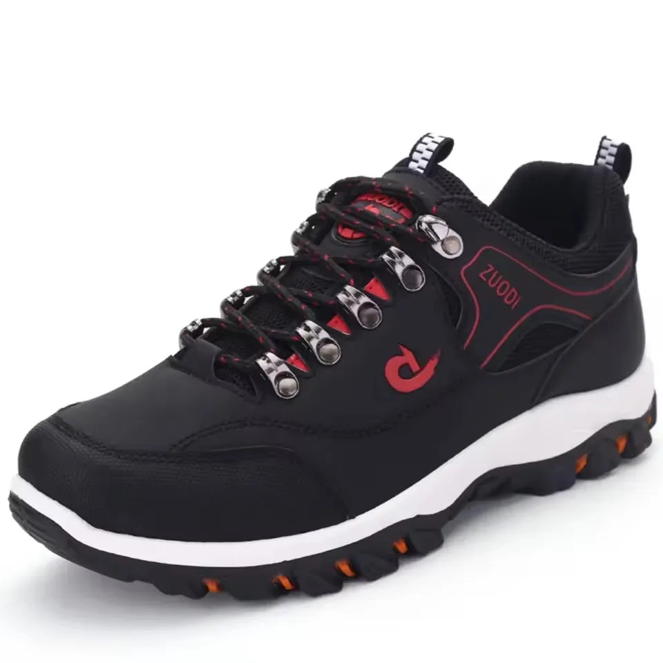 Baskets Homme en Cuir – Chaussures Décontractées, Légères & Confortables pour la Marche – Printemps, Automne & Hiver