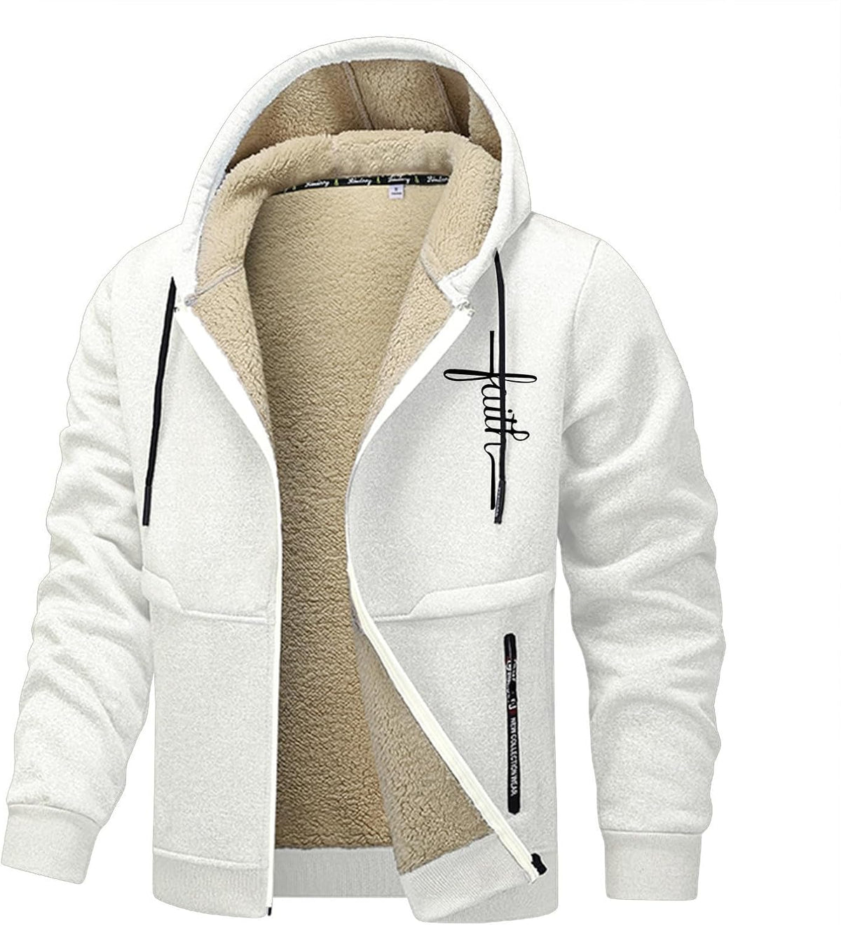 Blouson Homme Hiver Chaud – Veste Grande Taille Sans Capuche, Polaire & Oversize