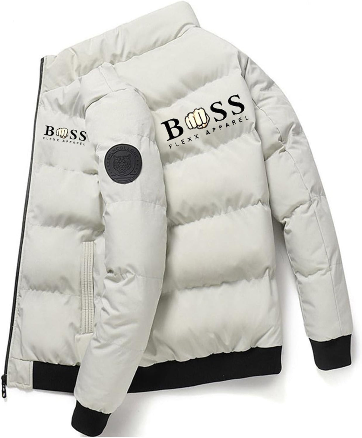Doudoune Homme Légère & Chaude à Col Mao – Veste Chic Zippée Sans Capuche
