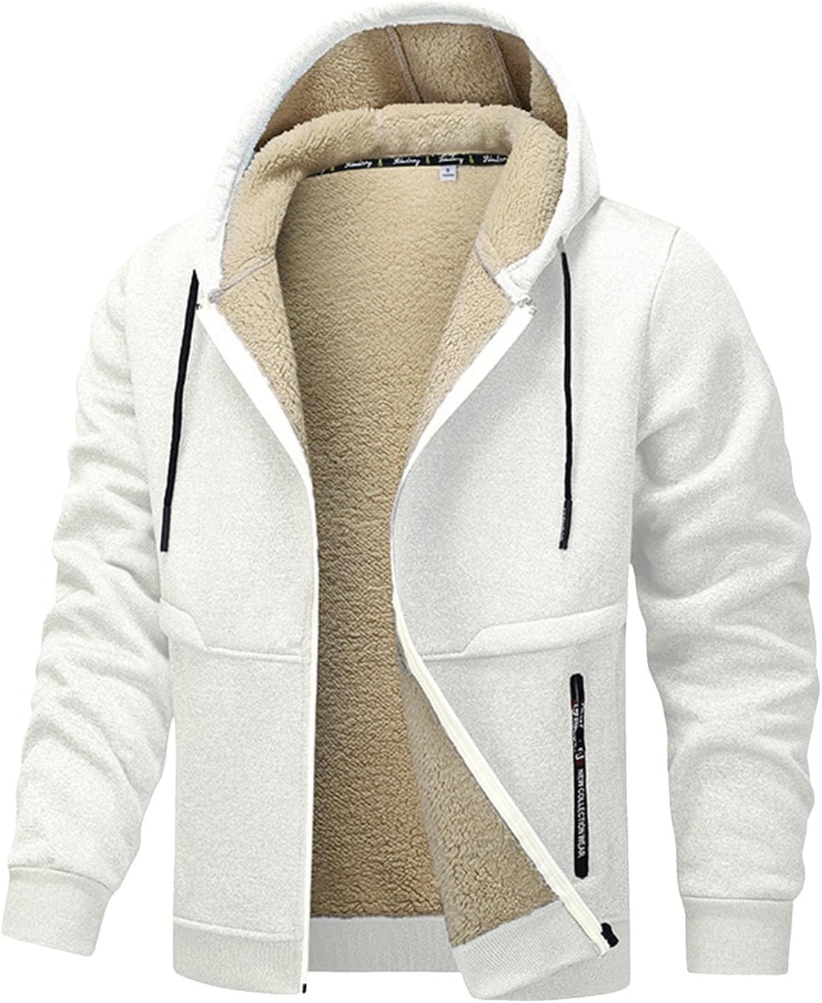 Blouson Homme Hiver Chaud – Veste Grande Taille Sans Capuche, Polaire & Oversize