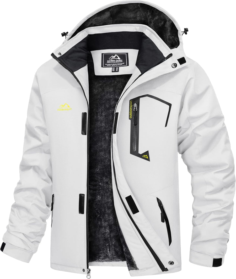 TACVASEN – Manteau Homme Hiver Chaud – Veste Softshell Imperméable & Coupe-Vent pour Ski et Randonnée