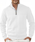 Pull homme Halfword en maille zippée à manches longues