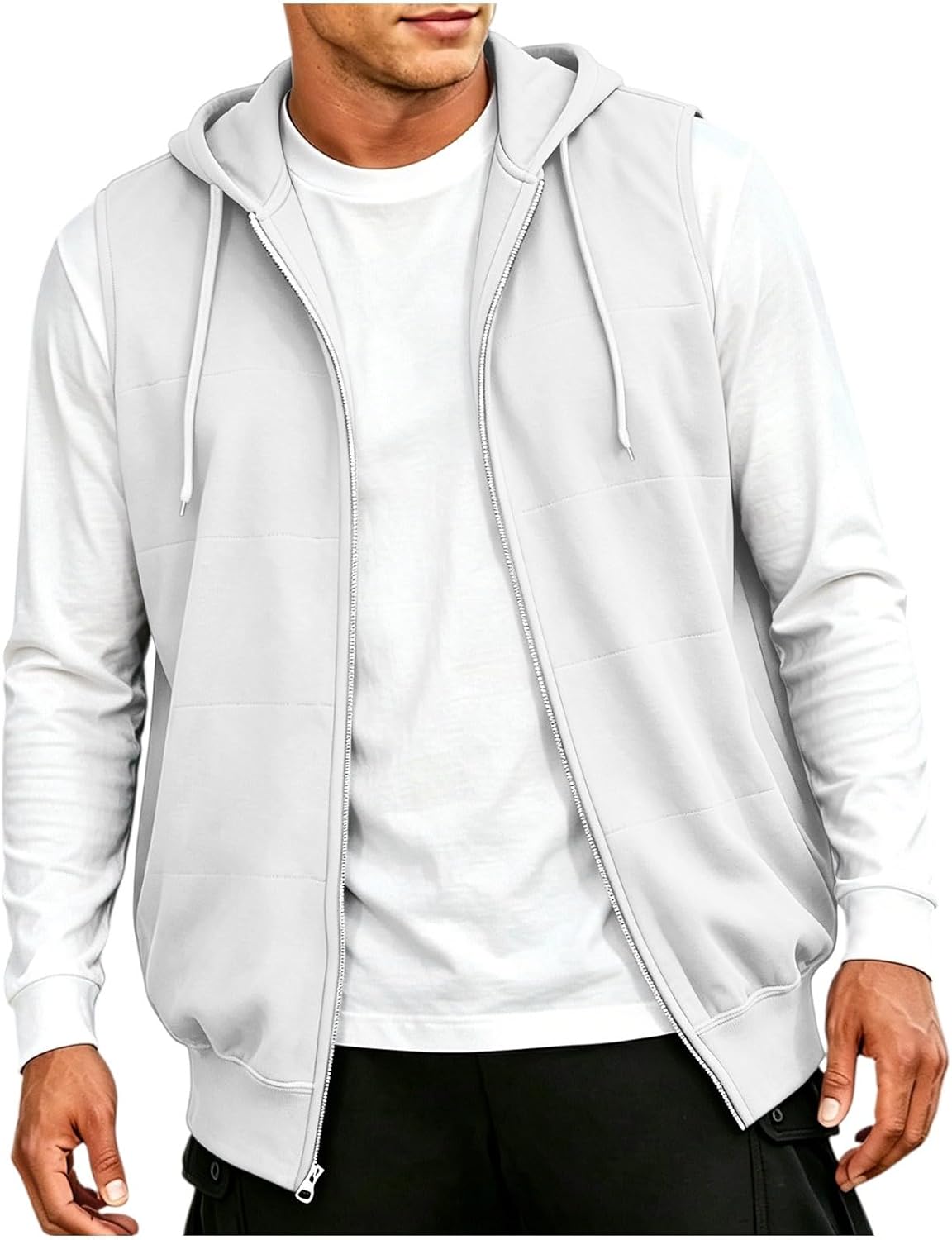 Gilet homme Wyongtao sans manches à capuche zippé