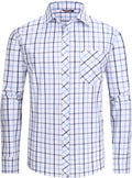 JupiterSecret – Chemise Homme à Carreaux en Coton – Style Décontracté avec Poche Poitrine
