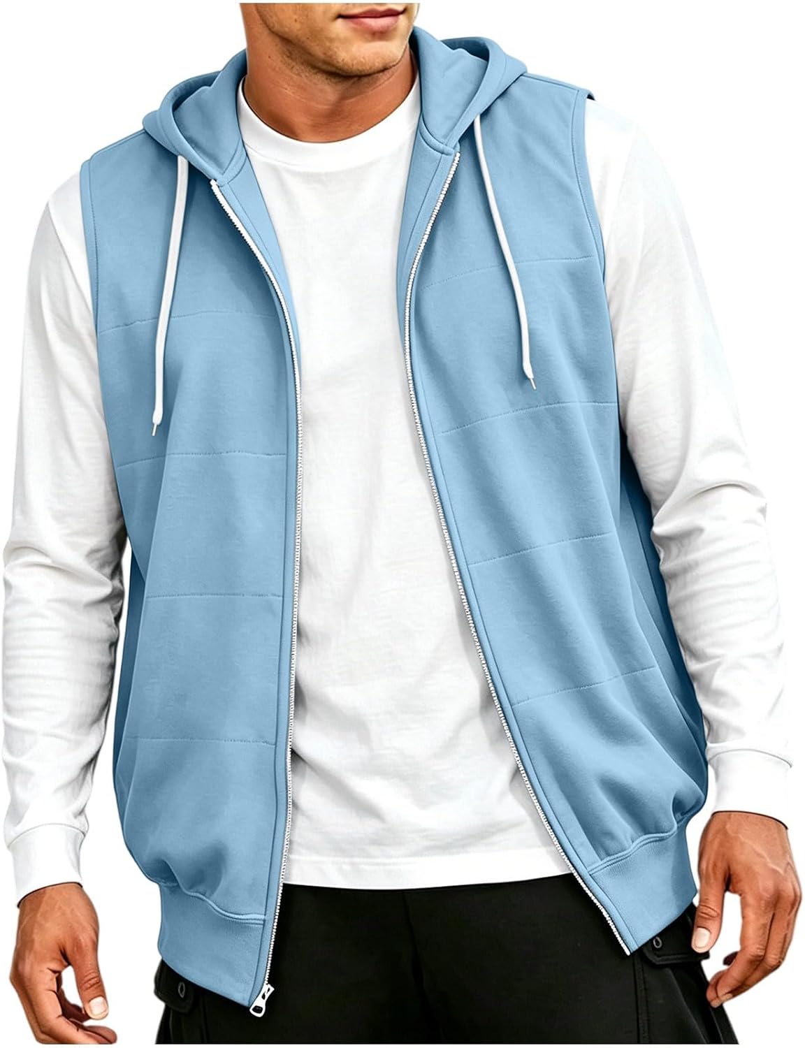 Gilet homme Wyongtao sans manches à capuche zippé