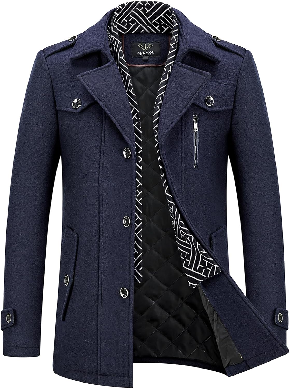 Manteau en laine pour homme – Trench-coat chaud et élégant pour l’hiver