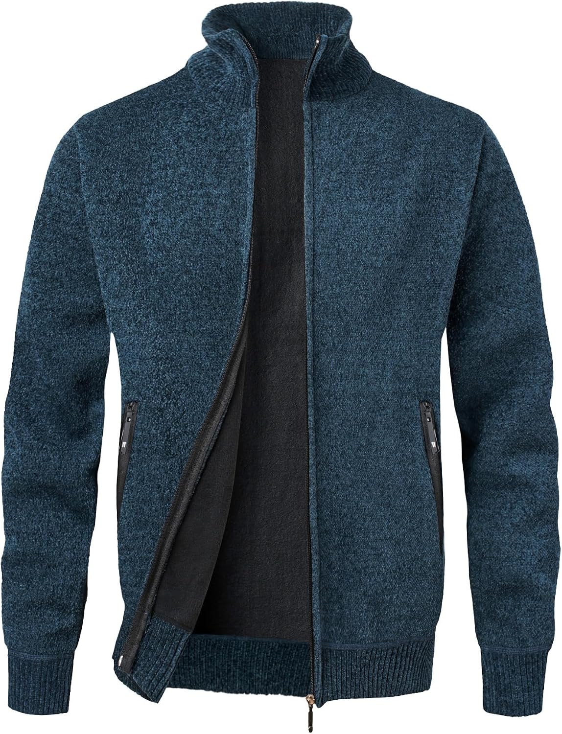 Gilet homme MeiLayM en maille zippé à col droit