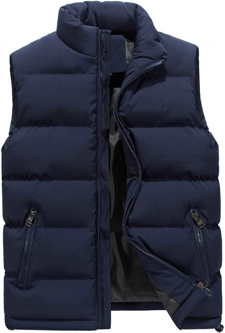 Gilet sans manches homme JJPAR – Zippé, col montant