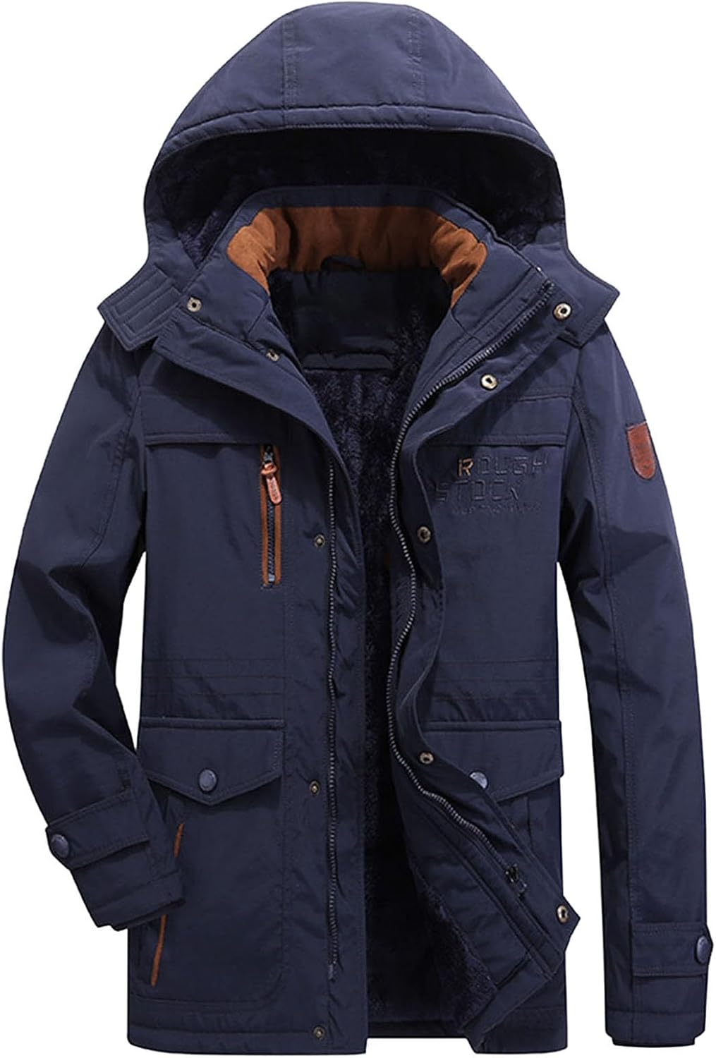 Manteau d'hiver matelassé à capuche pour homme – Doudoune chaude, coupe-vent et imperméable