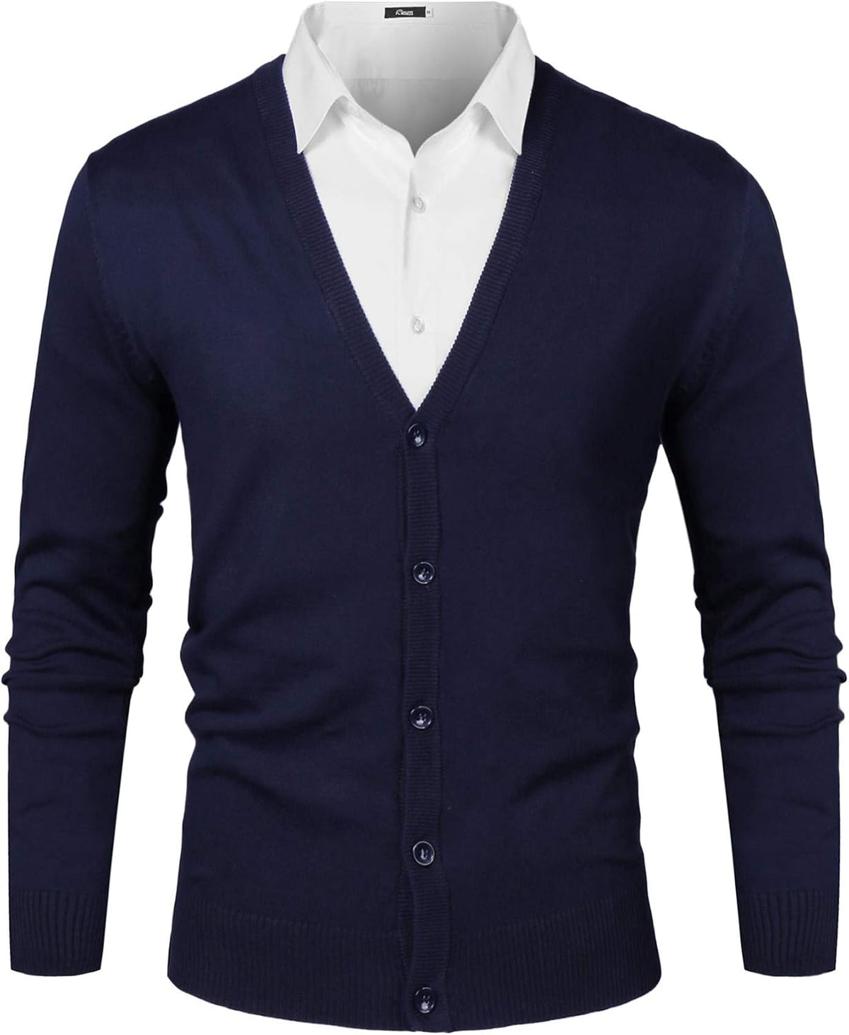 Cardigan homme iClosam en coton à col V