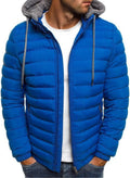 Doudoune homme JJPAR à capuche, style militaire
