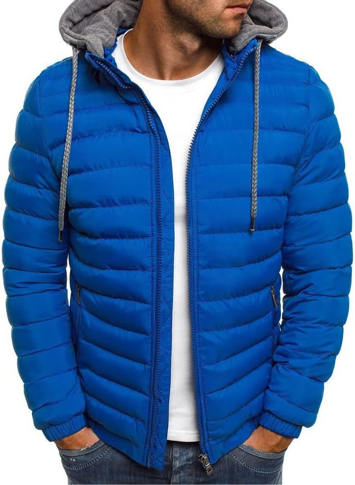 Doudoune homme JJPAR à capuche, style militaire