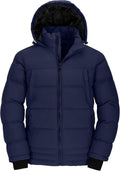 Wantdo – Doudoune Chaude Homme à Capuche – Manteau d’Hiver Matelassé, Style Outdoor & Urbain