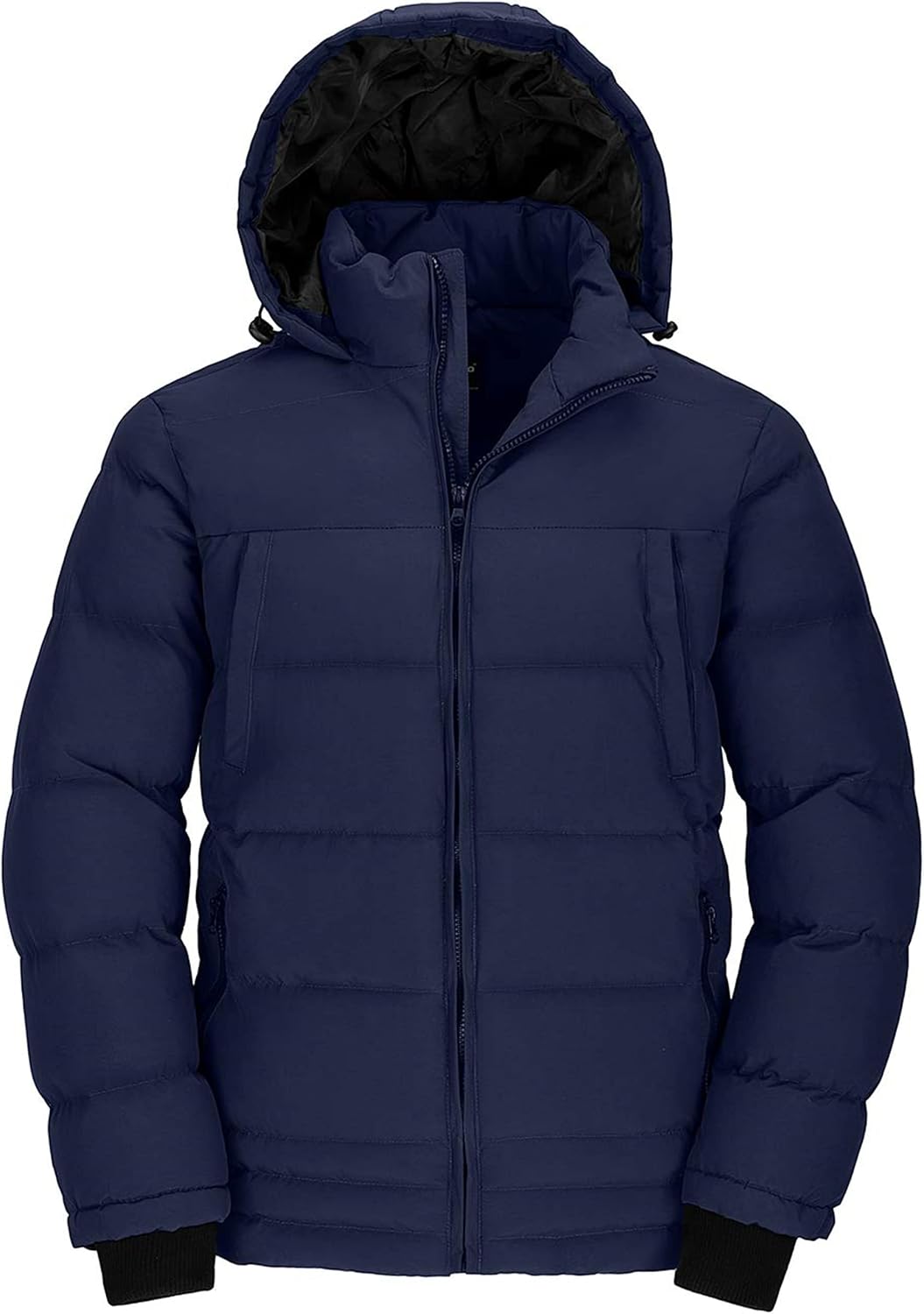 Wantdo – Doudoune Chaude Homme à Capuche – Manteau d’Hiver Matelassé, Style Outdoor & Urbain