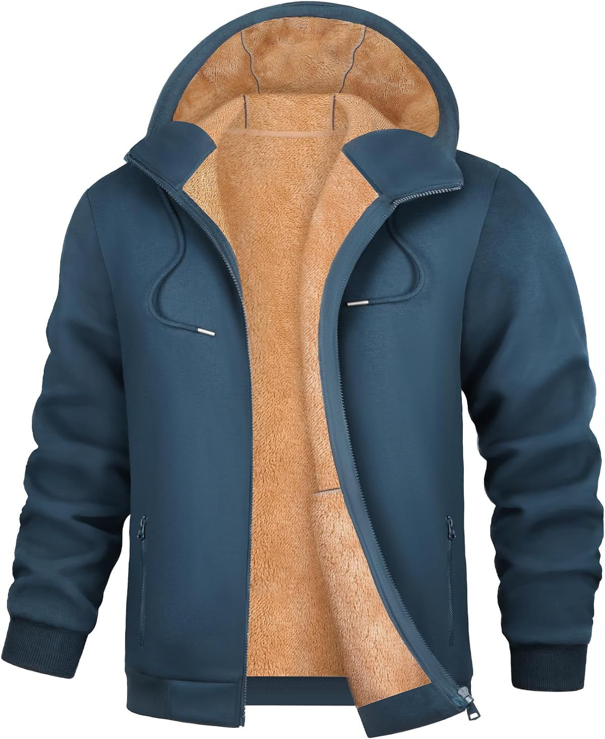 Sweat à capuche PASUDA zippé en polaire pour homme