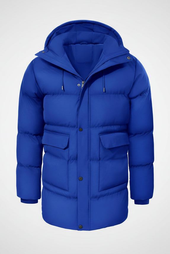heekpek – Parka Longue Homme à Capuche – Manteau d’Hiver Chaud, Hydrofuge & Matelassé