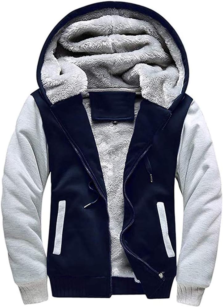 LBL – Veste Homme Épaisse à Capuche – Blouson Manches Longues, Décontracté & Urbain
