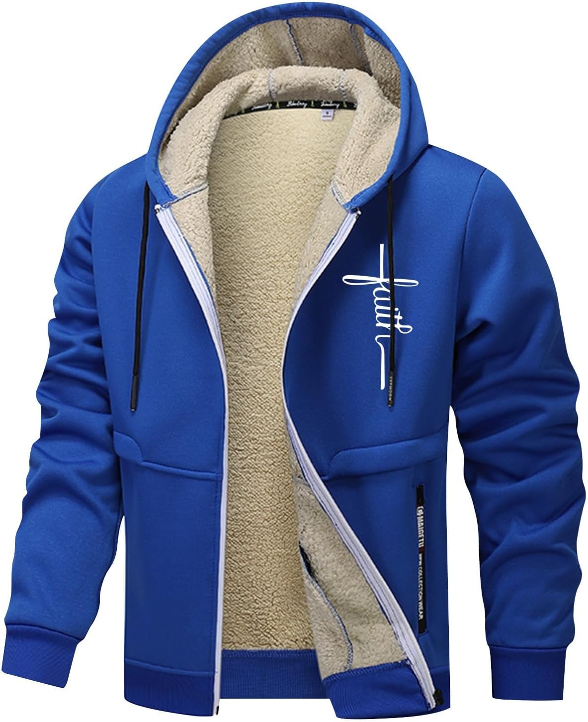 Blouson Homme Hiver Chaud – Veste Grande Taille Sans Capuche, Polaire & Oversize