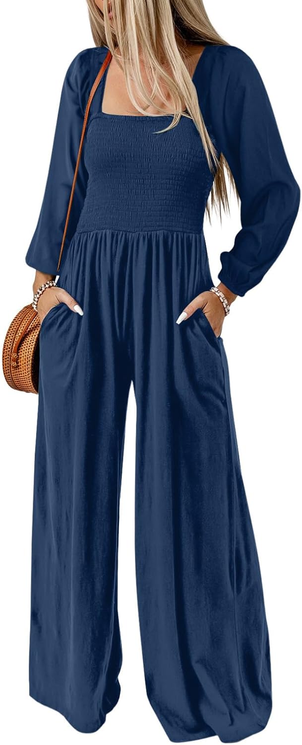 Dokotoo – Combinaison femme extensible à bretelles, coupe ample et style casual chic