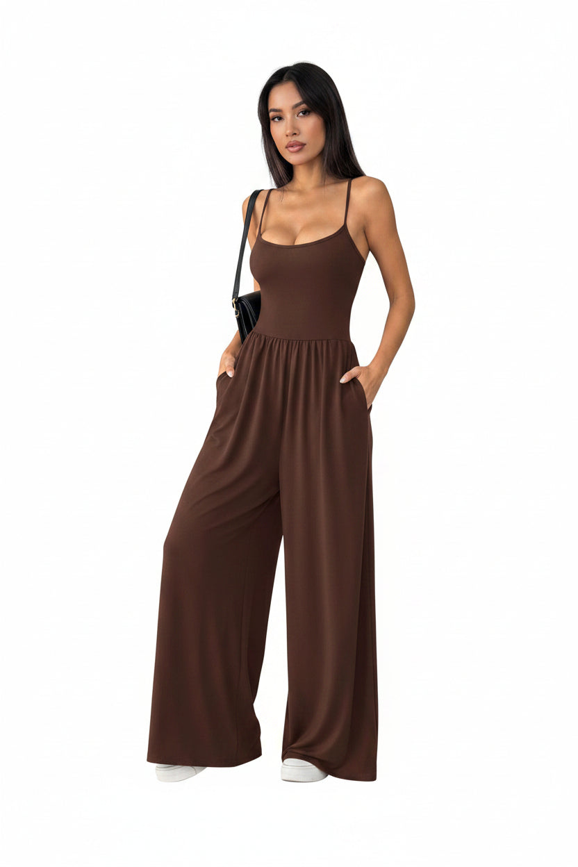 ✨ PRETTYGARDEN – Combinaison Femme Sans Manches, Coupe Fluide & Style Vacances Chic