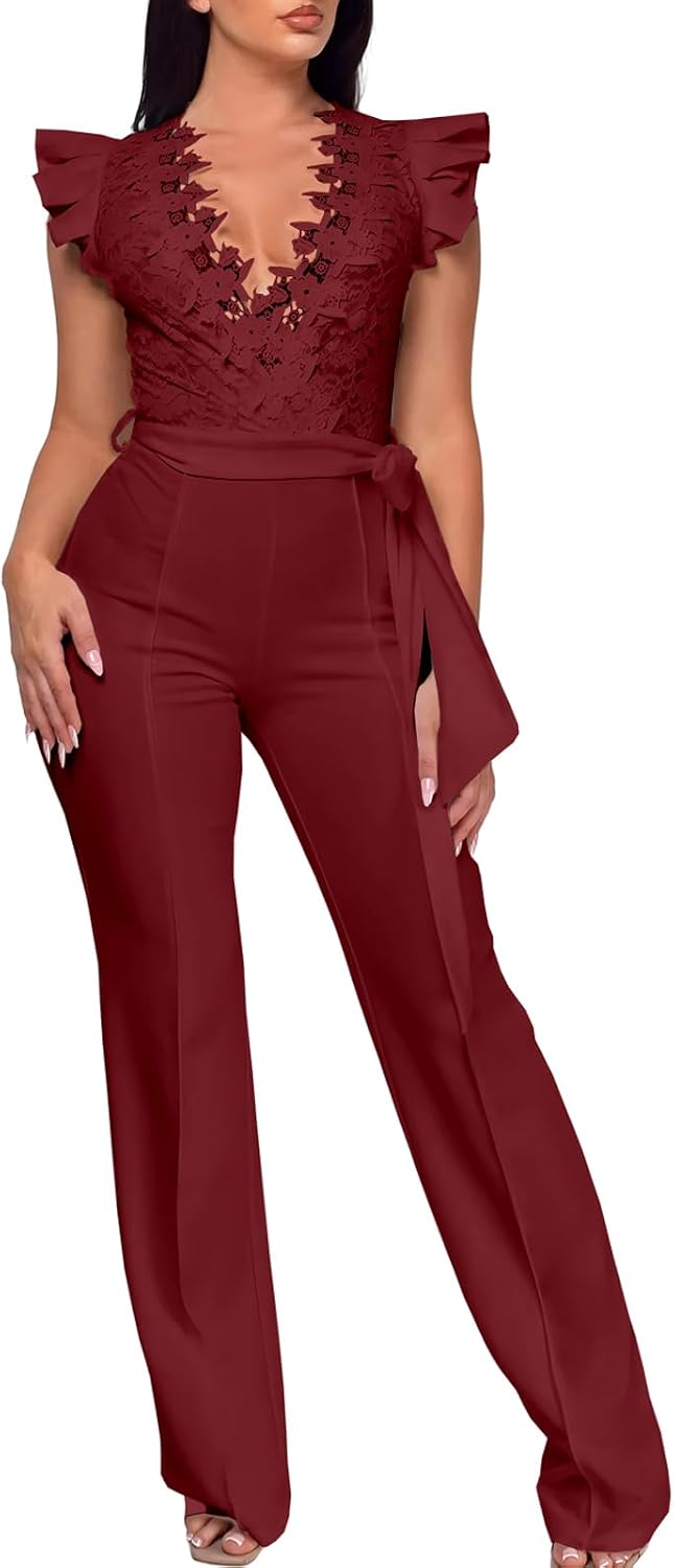 PaladMom – Combinaison Femme Élégante & Glamour – Pantalon Long, Style Soirée & Clubwear