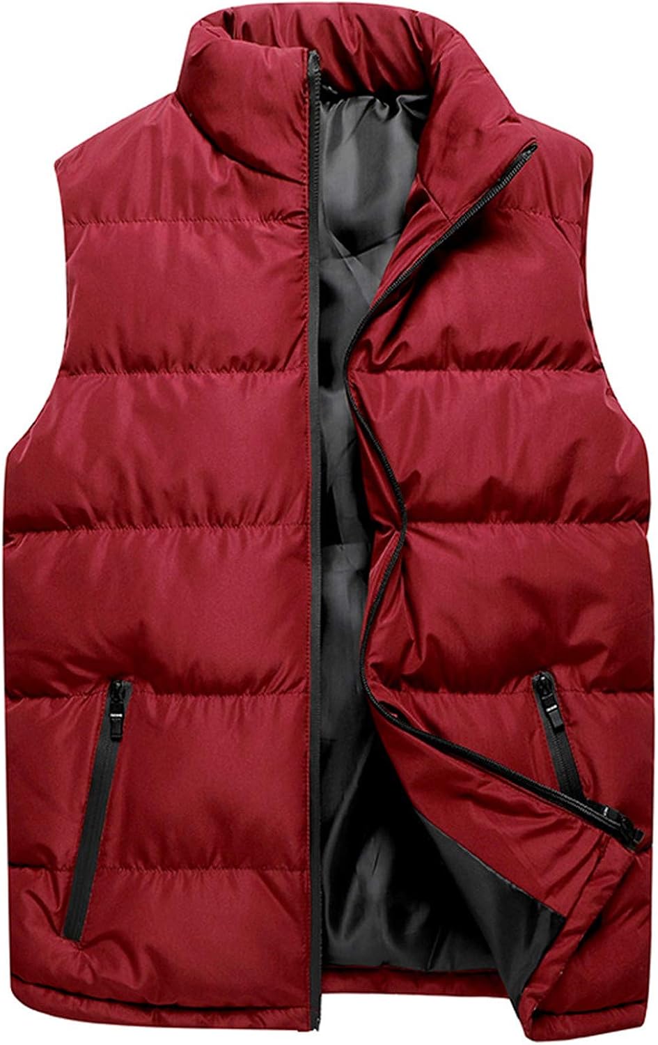 Doudoune sans manches homme grande taille – Gilet matelassé ultra-léger, chaud & sportswear