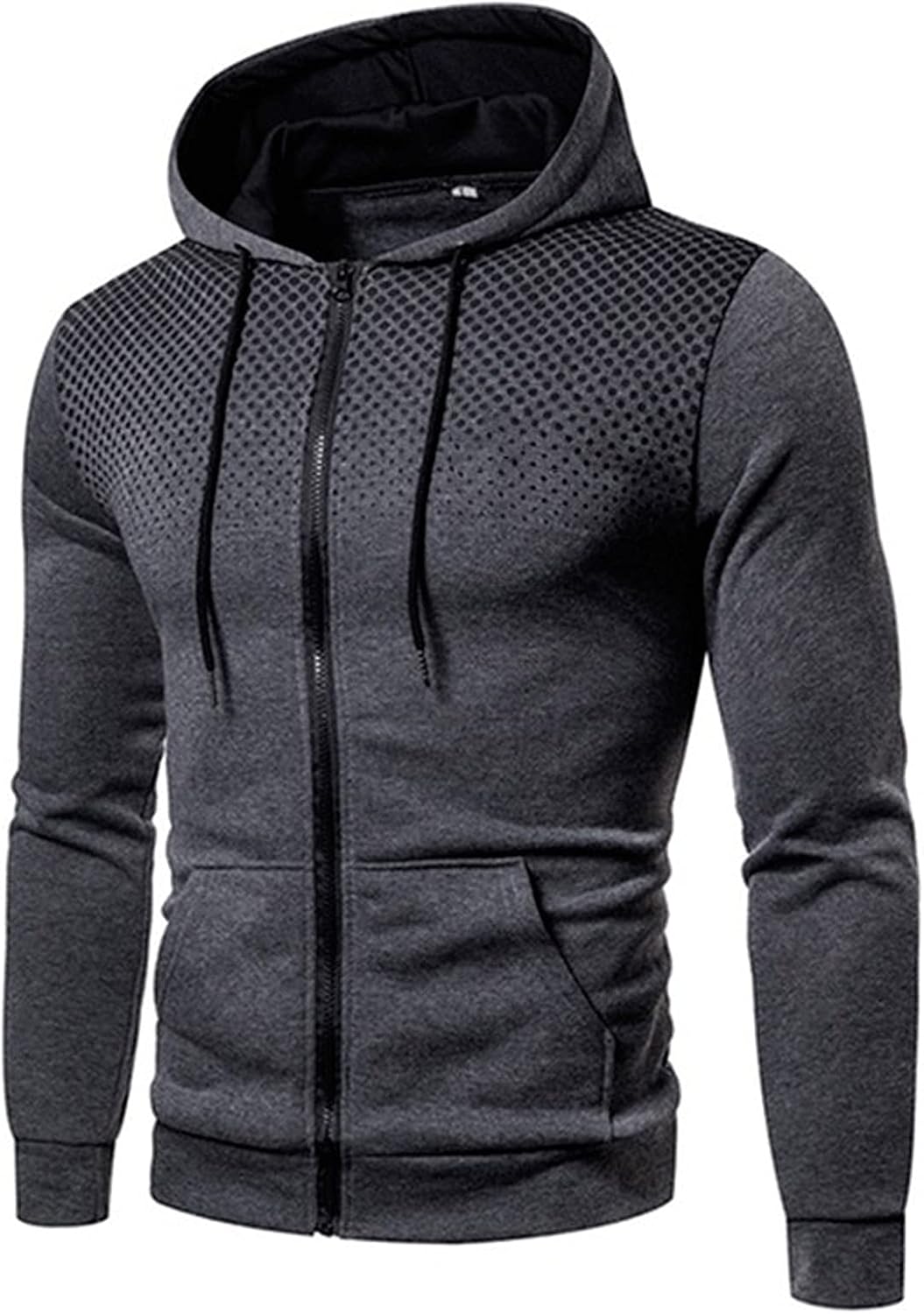 Veste homme uxxnjfg à capuche zippée, style militaire