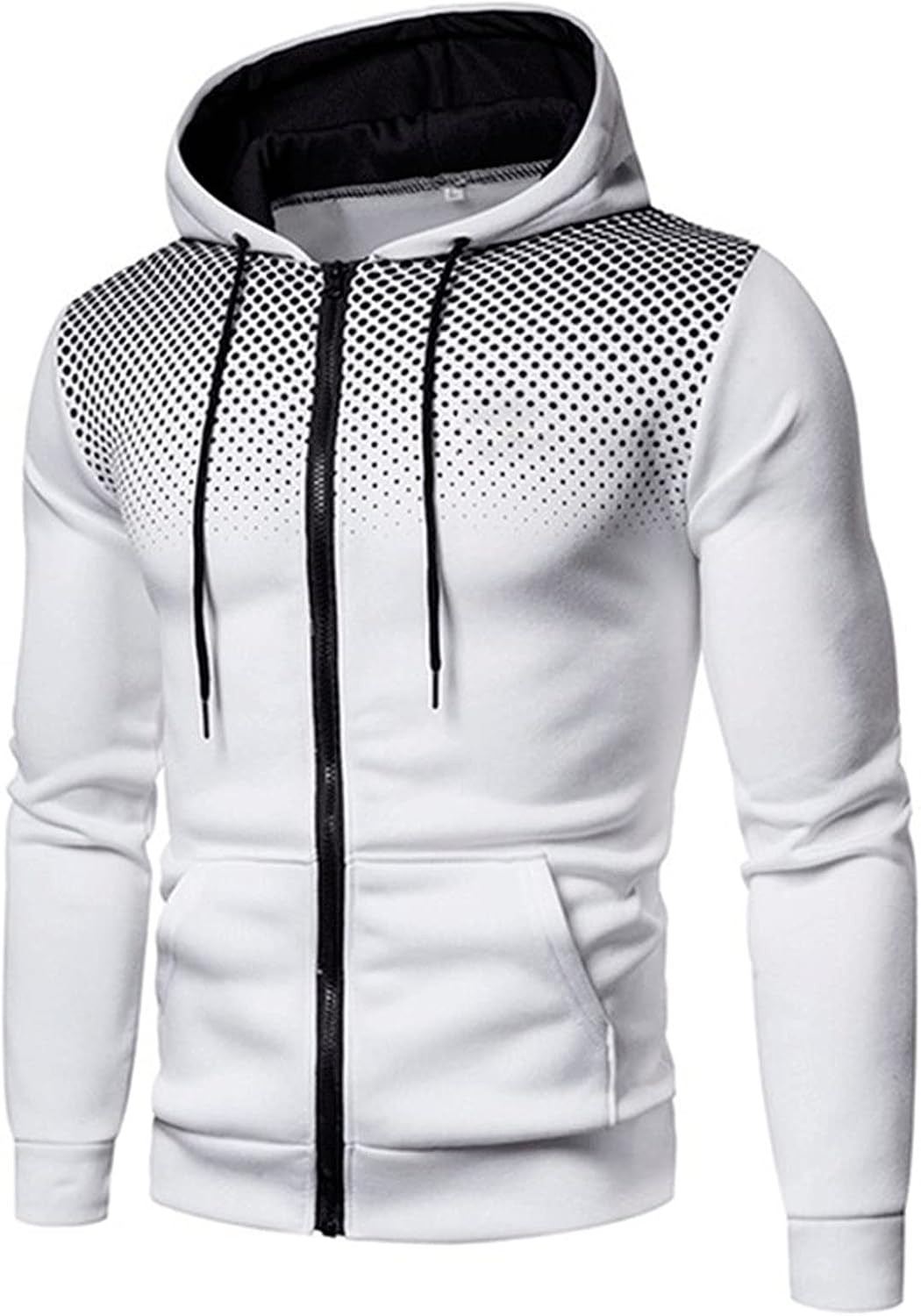 Veste homme uxxnjfg à capuche zippée, style militaire