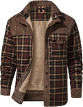 Chemise homme Mr.Stream en flanelle à carreaux doublée sherpa